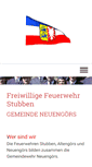 Mobile Screenshot of feuerwehr-stubben.de