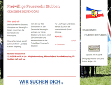 Tablet Screenshot of feuerwehr-stubben.de